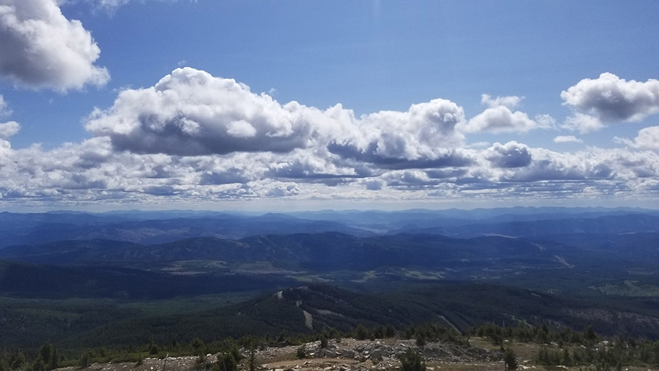 The View from Mt Baldy Summit